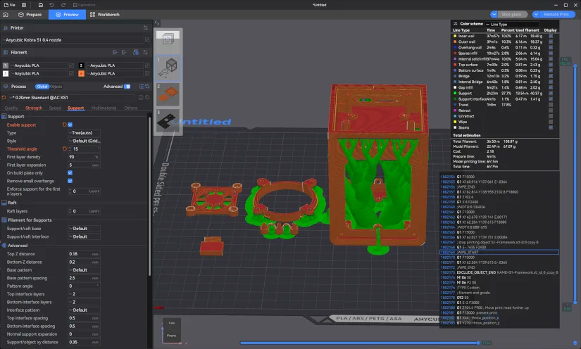 Speakers Supports Preview in Anycubic Slicer Next