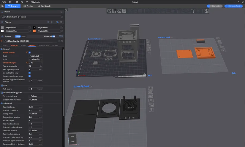 Build Plates Preview in Anycubic Slicer Next