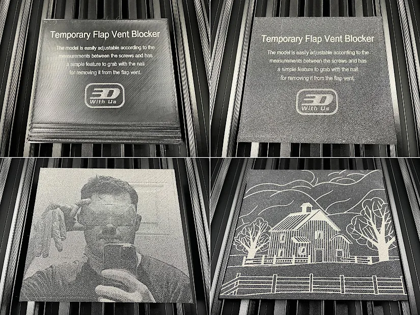 Custom Engravings on Black PLA 在床上啪啪啪视频