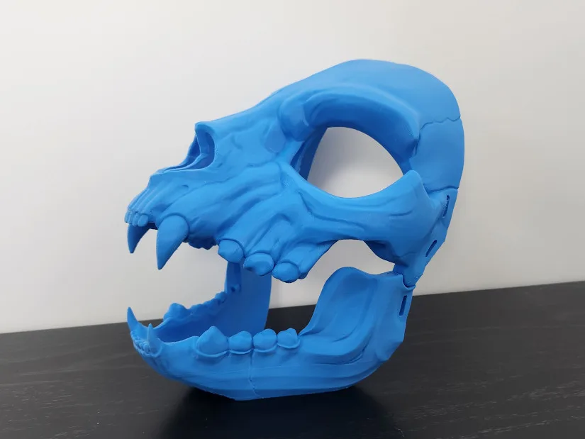 Feline Skull Mask Side View