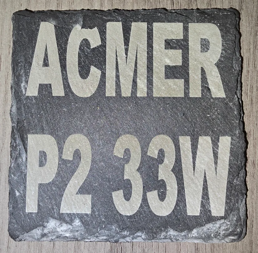 Slate Stone Engraving Test