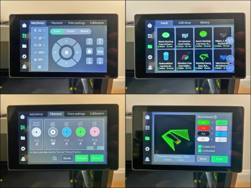 Screens and Options