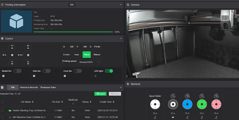 Creality K2 Plus Klipper Fluidd Screen