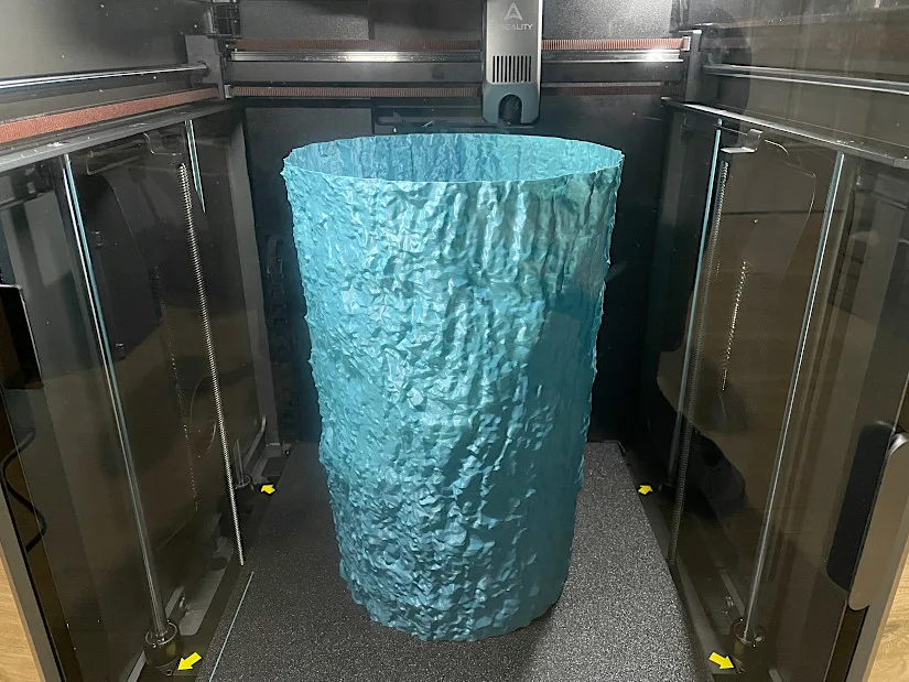 Tree Scan Texture 3D Printed in Vase Mode