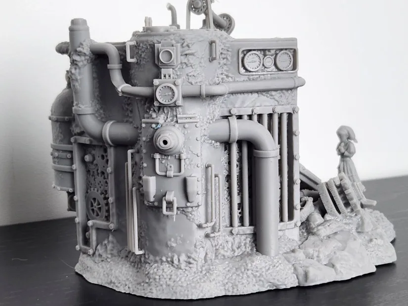 Abandoned Robot Diorama Rear