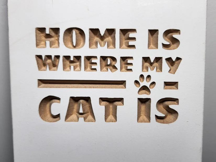 Home is Where the Cat Is - Material MDF