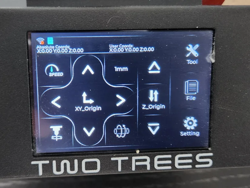 Main Control Screen