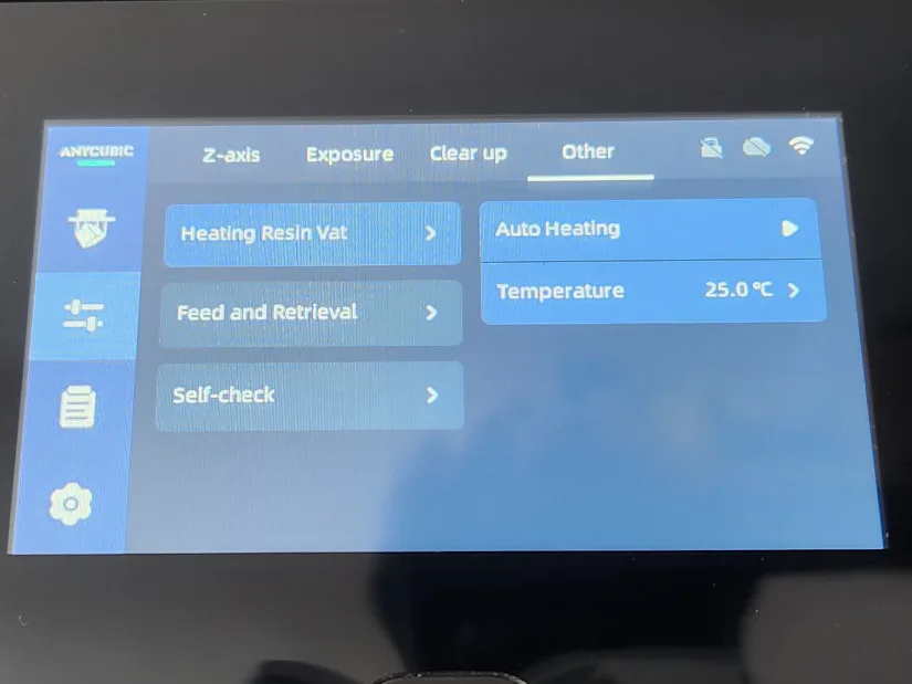 Menu - Settings