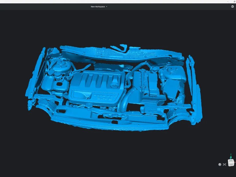 Jeep Engine Scanned Mesh